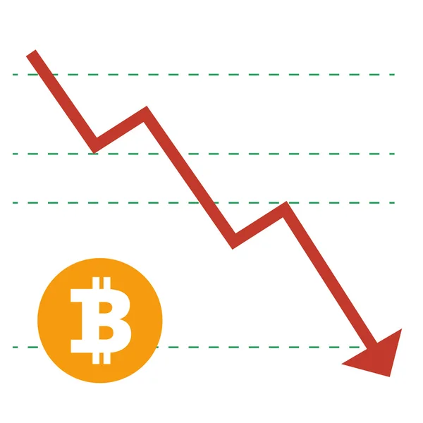 Bitcoin-Illustrationsvektor — Stockvektor