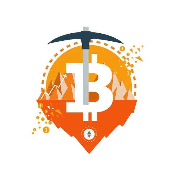 Bitcoin illüstrasyon vektör