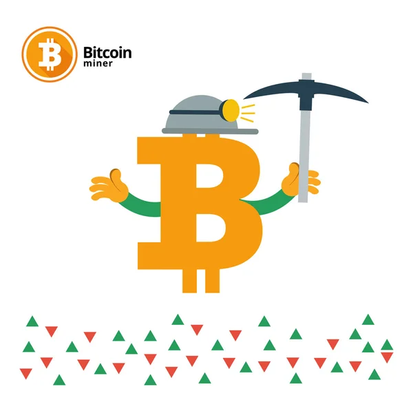 Vektorové ilustrace Bitcoin — Stockový vektor