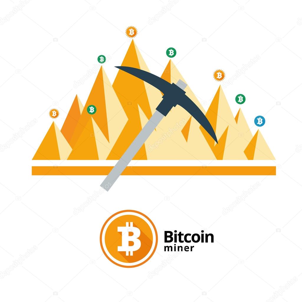 Bitcoin illustration vector