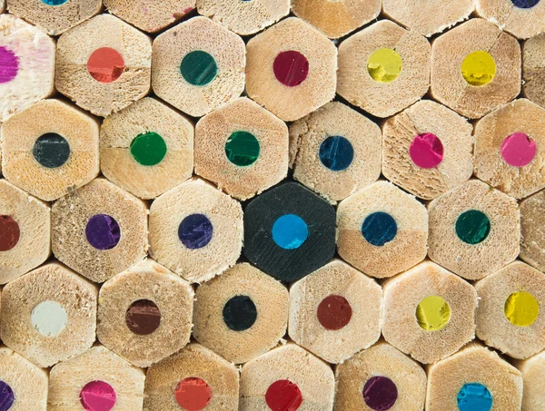 Lápis coloridos macro — Fotografia de Stock