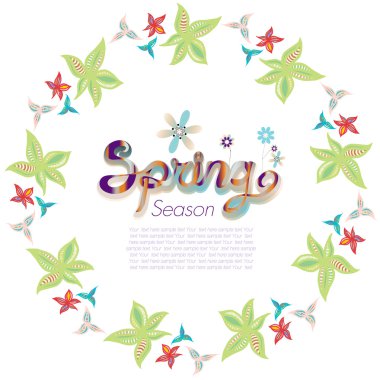 metin için çerçeve çiçek