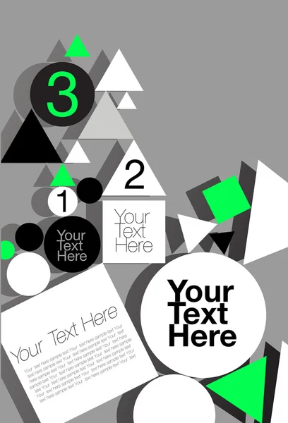 Infographies avec triangle — Image vectorielle