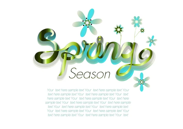 Spring season — Stock Vector