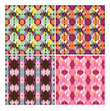 soyut retro geometrik seamless modeli. vektör çizim