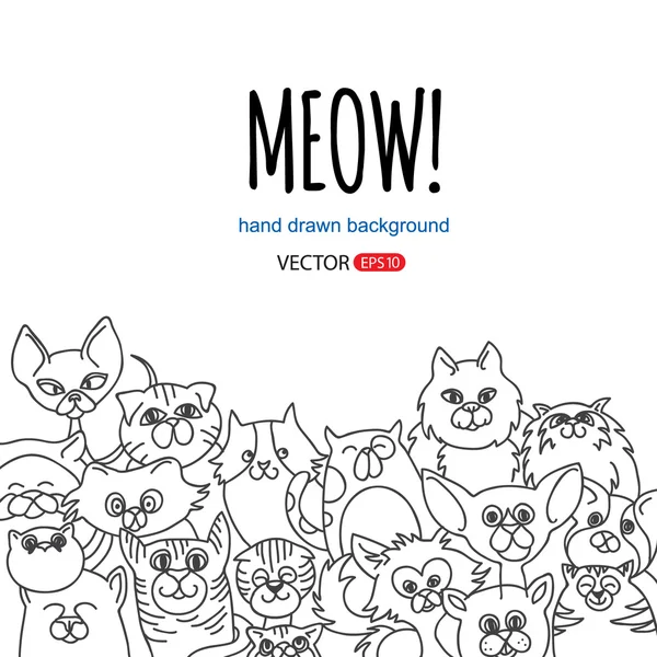 猫背景图库矢量图片 免版税猫背景插图 Depositphotos