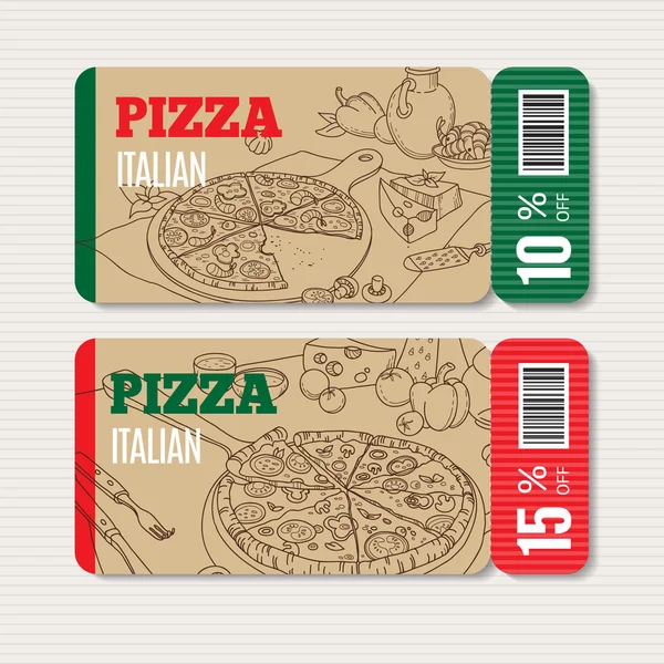 Pizza menu template — Stock Illustration Pizza menu template Royalty Free Stock Illustrations