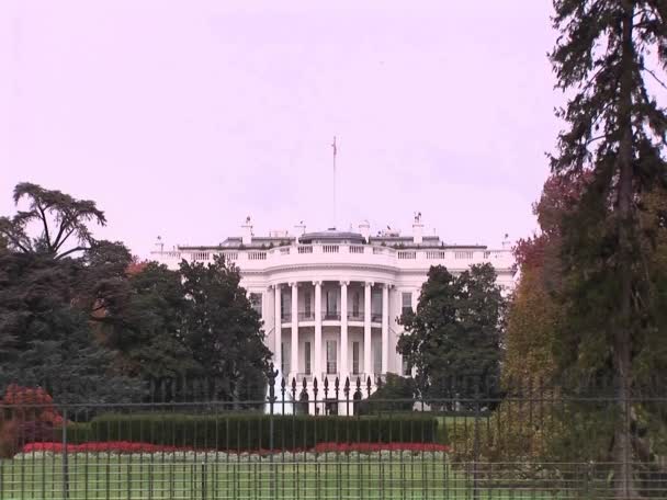 A Casa Branca em Washington D.C. . — Vídeo de Stock