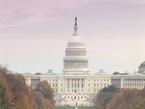 Budynkiem Capitol w Waszyngton — Wideo stockowe