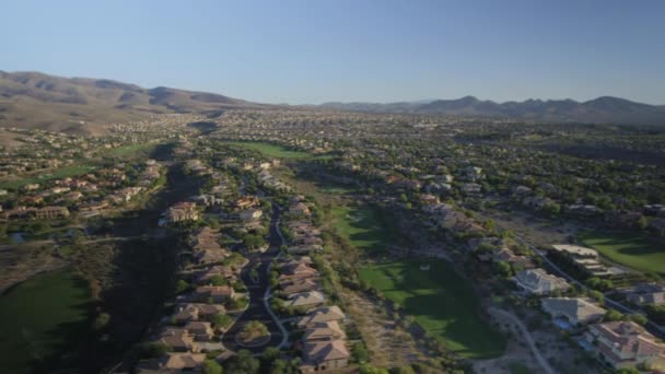 Suburban sprawl near Las Vegas — Stock Video
