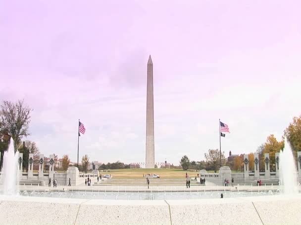 Lincoln memorial pomnik — Wideo stockowe