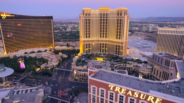 Hotel Treasure Island di Las Vegas — Stok Video