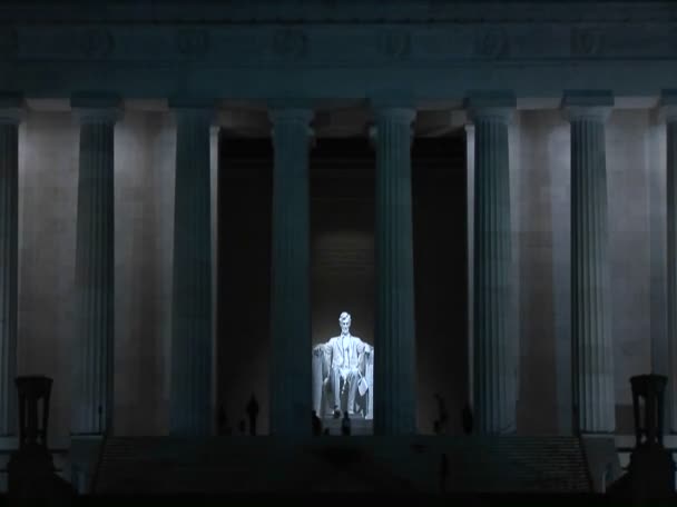 Monumento Memorial Lincoln — Vídeo de Stock