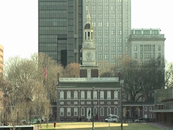 Alkotmány Hall in Philadelphia — Stock videók