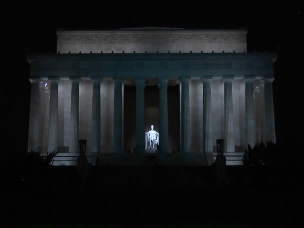 Monumento al Monumento Lincoln — Vídeos de Stock