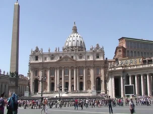 Rom und der vatican tagsüber — Stockvideo