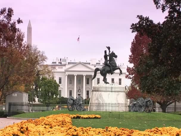 Biały dom w Waszyngtonie DC. — Wideo stockowe