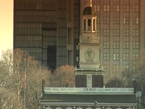 Constitution Hall i Philadelphia — Stockvideo