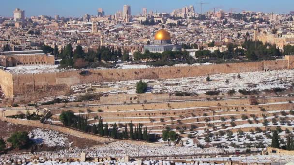 Jerusalém e o Monte do Templo — Vídeo de Stock