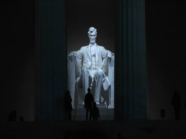 Monumento de Lincoln — Stockvideo