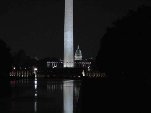 Washington Monument and National Mall — Stock Video