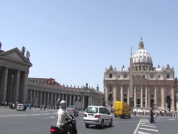 Roma y el Vaticano durante el día — Vídeo de stock