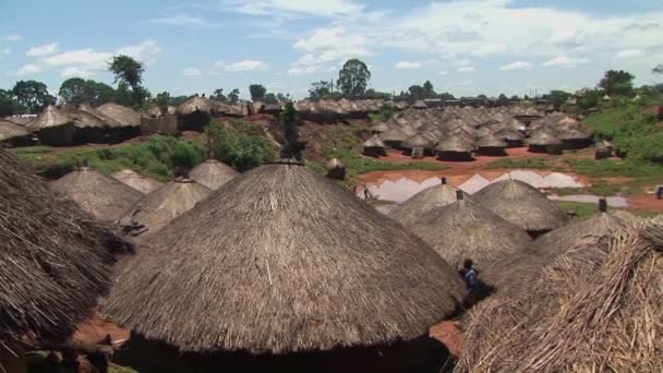 The rooftops of a traditional village — Stock Video