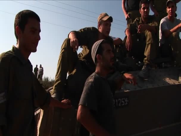 Soldati israeliani fuori servizio — Video Stock