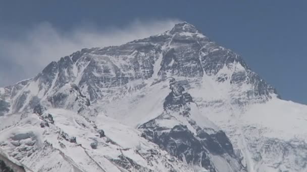 Everest Dağına Kuzey yüzü — Stok video