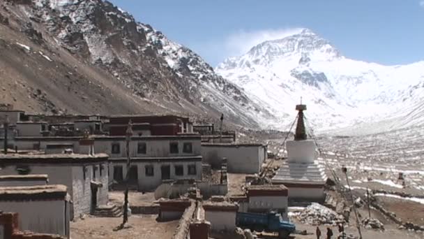 Estupa del monasterio de Rongbuk — Vídeos de Stock