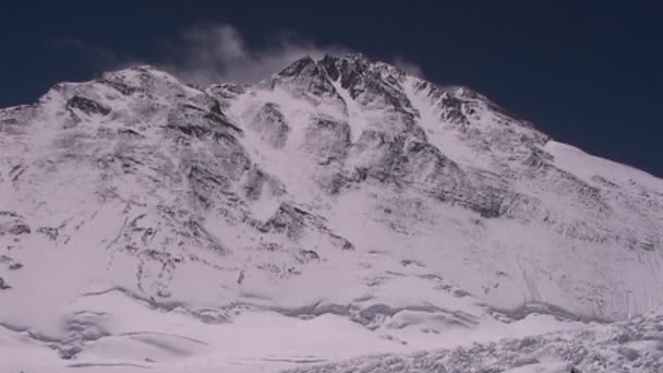 Everest Dağına Kuzey yüzü — Stok video