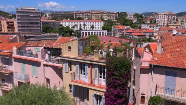 Paesaggio urbano di Cannes, Francia — Video Stock