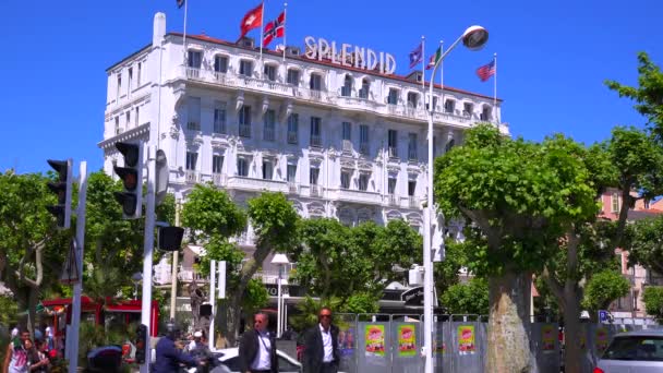 Splendid Hotel hosts internationale bezoekers — Stockvideo