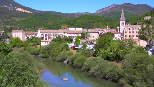 Medieval town in Provence — Stock Video