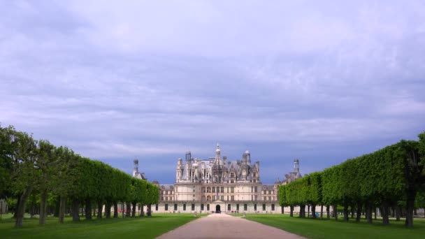 Castillo de Chambord en el valle del Loira — Vídeo de stock