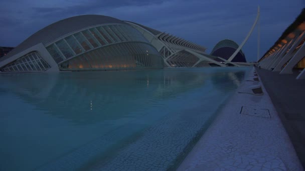 Futuristic architecture of Valencia — Stock Video