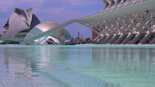 Futuristische Architektur von Valencia — Stockvideo