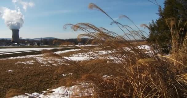 工場からの煙が上がる — ストック動画