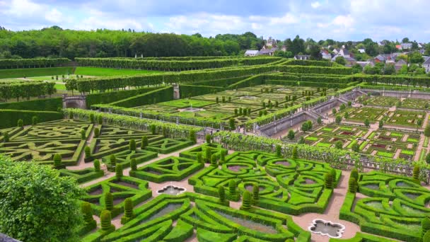 城、ヴィランドリーの庭園 — ストック動画