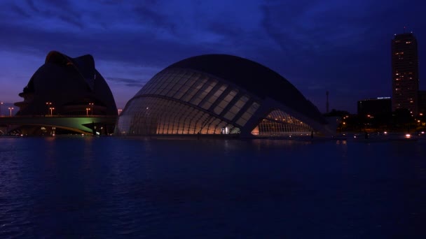 Architettura futuristica di Valencia — Video Stock