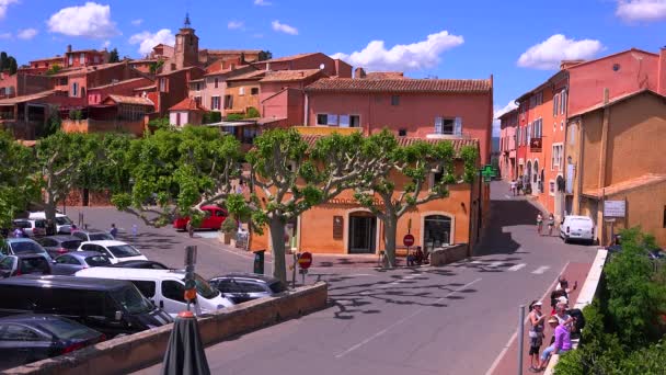 Pueblo francés de Roussillon — Vídeos de Stock