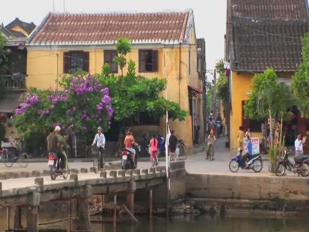Une prise de vue d'un village vietnamien — Video