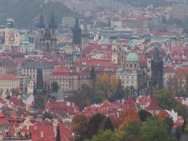 Prag Çek Cumhuriyeti — Stok video