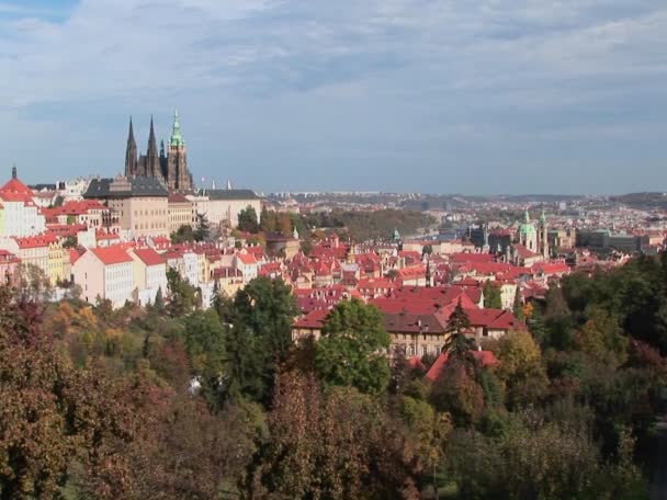 Verview Prag, Çek Cumhuriyeti — Stok video
