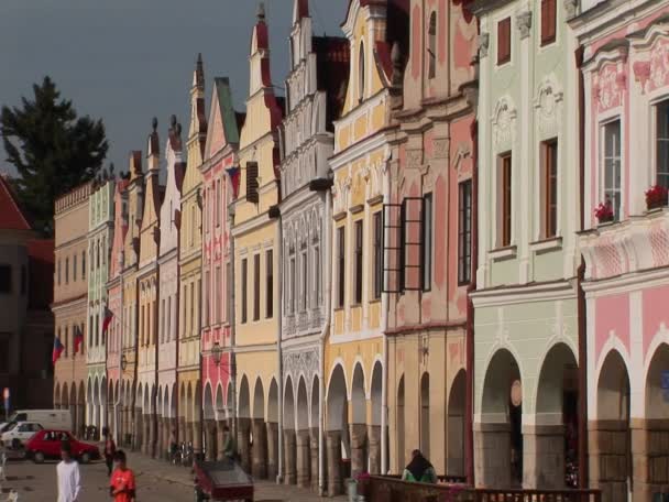 Die charmante Stadt mikulov in der Tschechischen Republik — Stockvideo