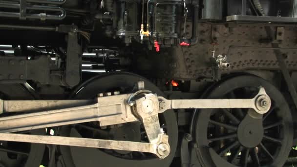 蒸気機関車の歯車 — ストック動画