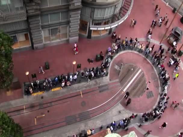 Estação de teleférico em San Francisco — Vídeo de Stock