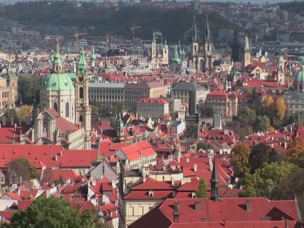 Prag i Tjeckien — Stockvideo