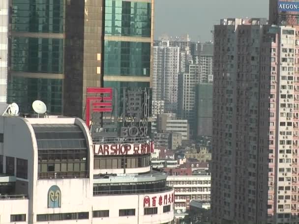 Vue sur la ville asiatique — Video