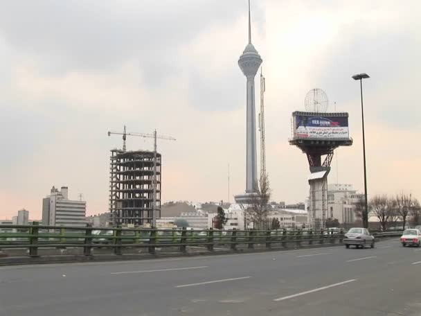 Башня Милад в Тегеране — стоковое видео